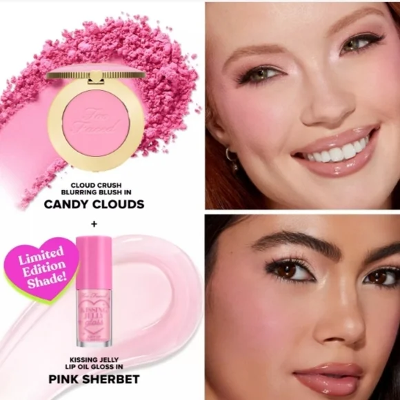 Too Faced Gloss and Blush Set - Pink and Purple - Picture 2 of 6